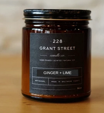 Grant Street Candle Co. Ginger + Lime 9 oz Candle