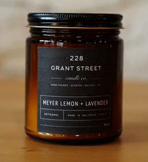 Grant Street Candle Co. Meyer Lemon + Lavender 9 oz Candle