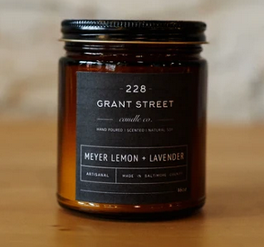 Grant Street Candle Co. Meyer Lemon + Lavender 9 oz Candle