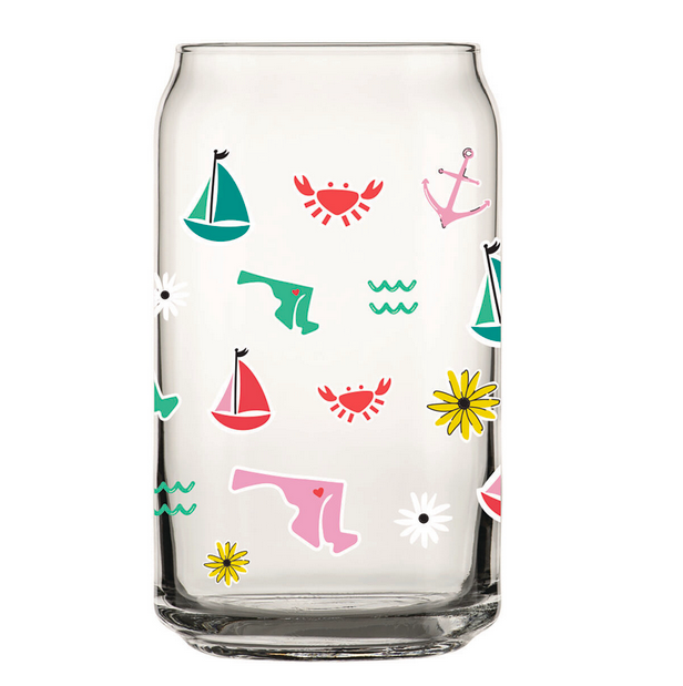 Dogs of Charm City Maryland Icon Pint Glass