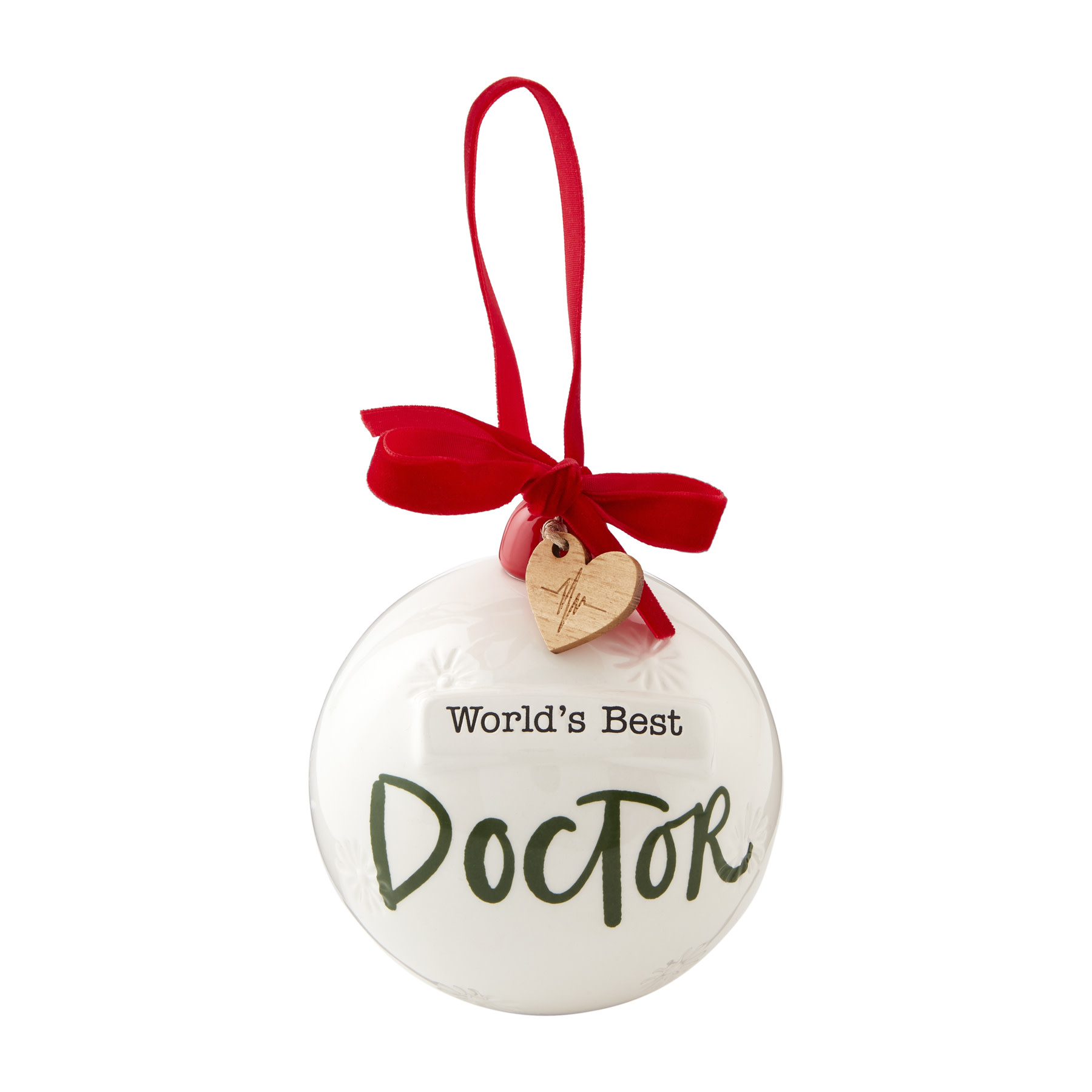 Mud Pie Best Doctor Round Ornament