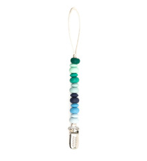 Bella Tunno Beaded Pacifier Clip - Blue Multi