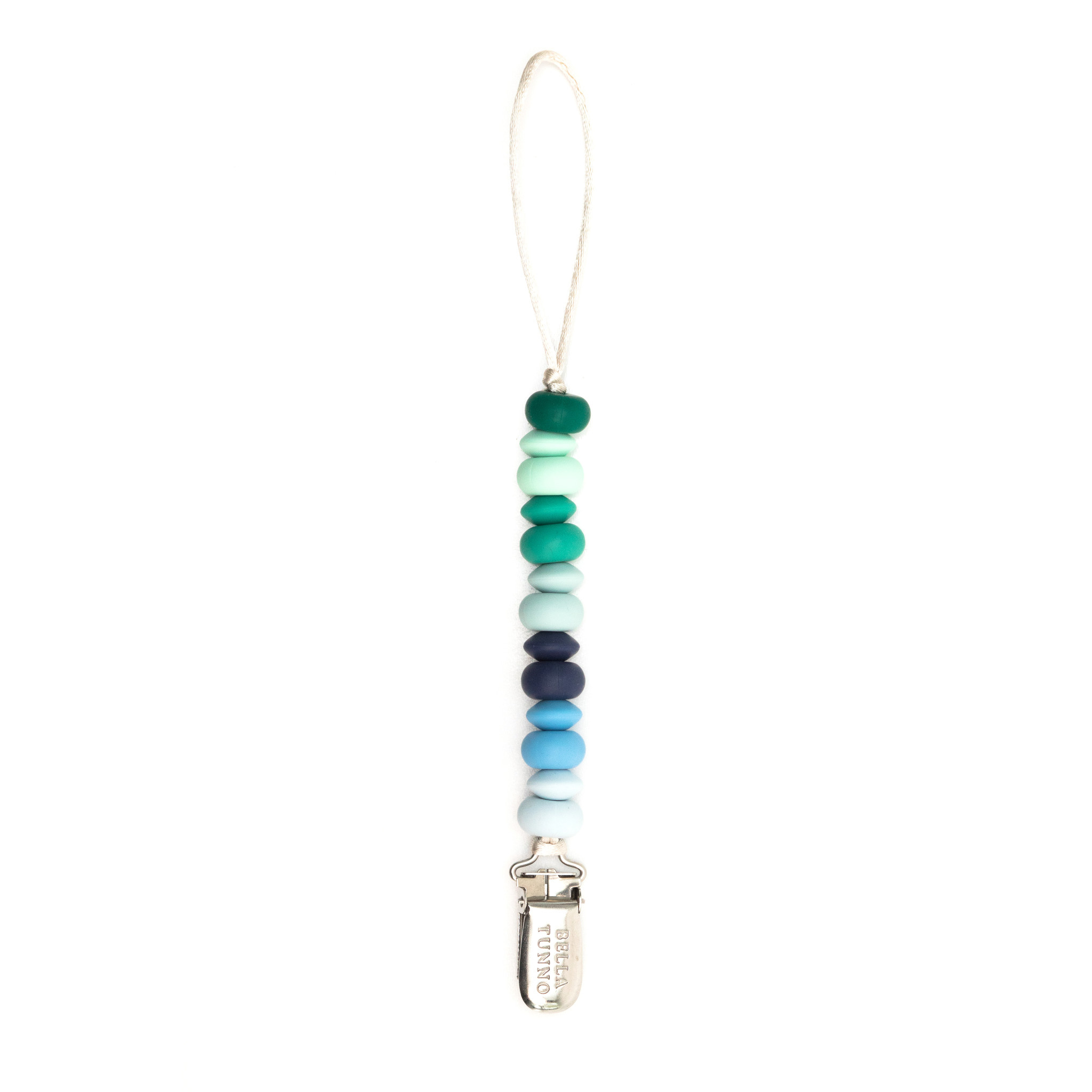 Bella Tunno Beaded Pacifier Clip - Blue Multi