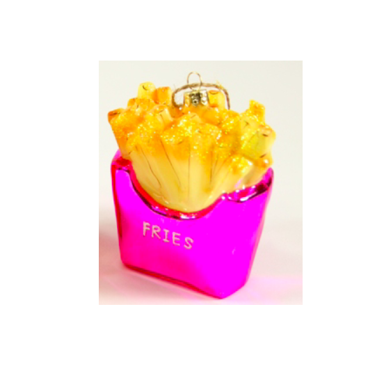 Cody Foster & Co Pink Fries Ornament