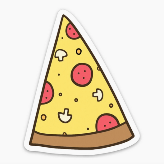Brittany Paige Pizza Slice Sticker