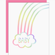 Egg Press Rainbow Baby Card