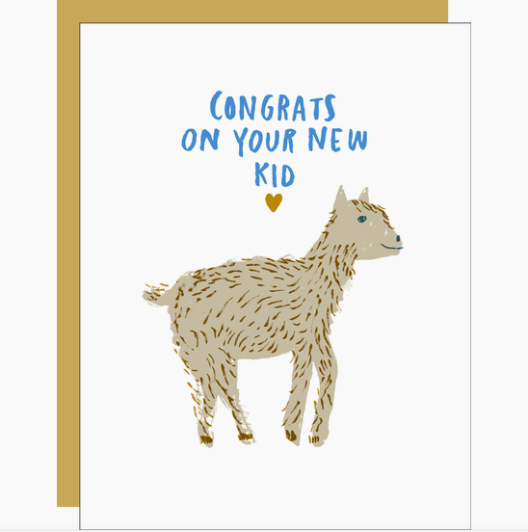 Egg Press New Kid Congrats Card