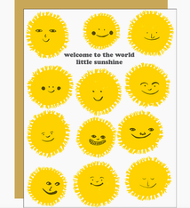 Egg Press Welcome Sunshine Baby Card