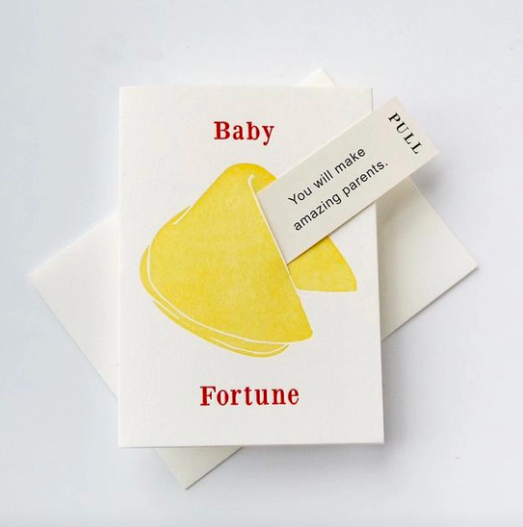 Steel Petal Press Baby Amazing Parents | Fortune Cookie Card