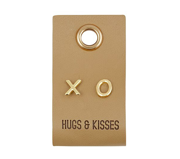 Creative Brands Leather Tag Earrings - XO