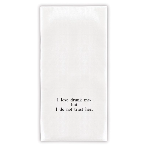 Creative Brands Tea Towel - I Love Drunk Me