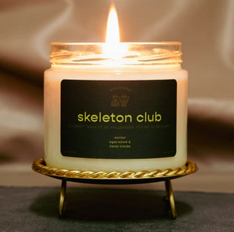 Evil Queen Skeleton Club Candle