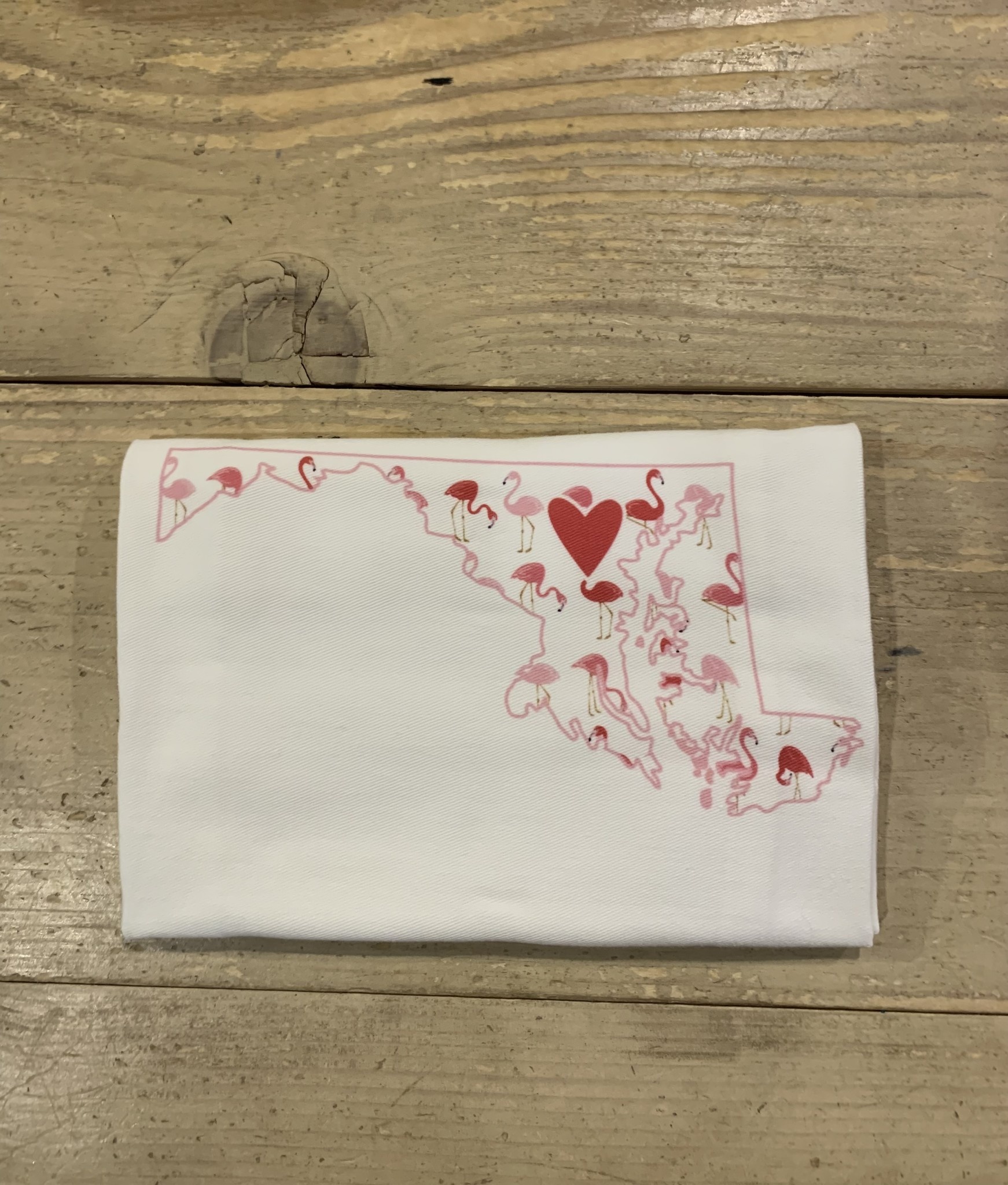 Coast & Cotton Maryland Tea Towel Flamingos