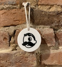 Designs by E.A.H. Ceramic Natty Boh Ornament