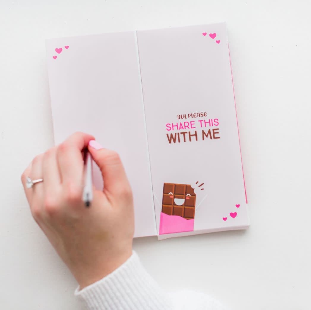 Sweeter Cards I Love You More Chocolate Bar and Card