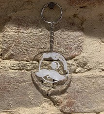 LeRoy Woodworks Natty Boh Acrylic Key Chain