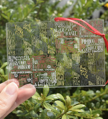 the letters mdn Maryland Flag Ornament