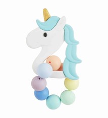 Mud Pie BLUE UNICORN SILICONE TEETHER