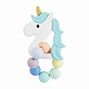 Mud Pie BLUE UNICORN SILICONE TEETHER