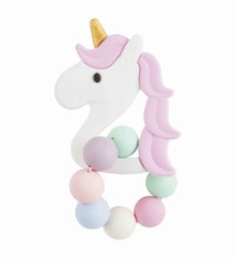 Mud Pie PINK UNICORN SILICONE TEETHER