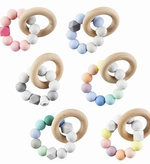Mud Pie Silicone Wood Teether