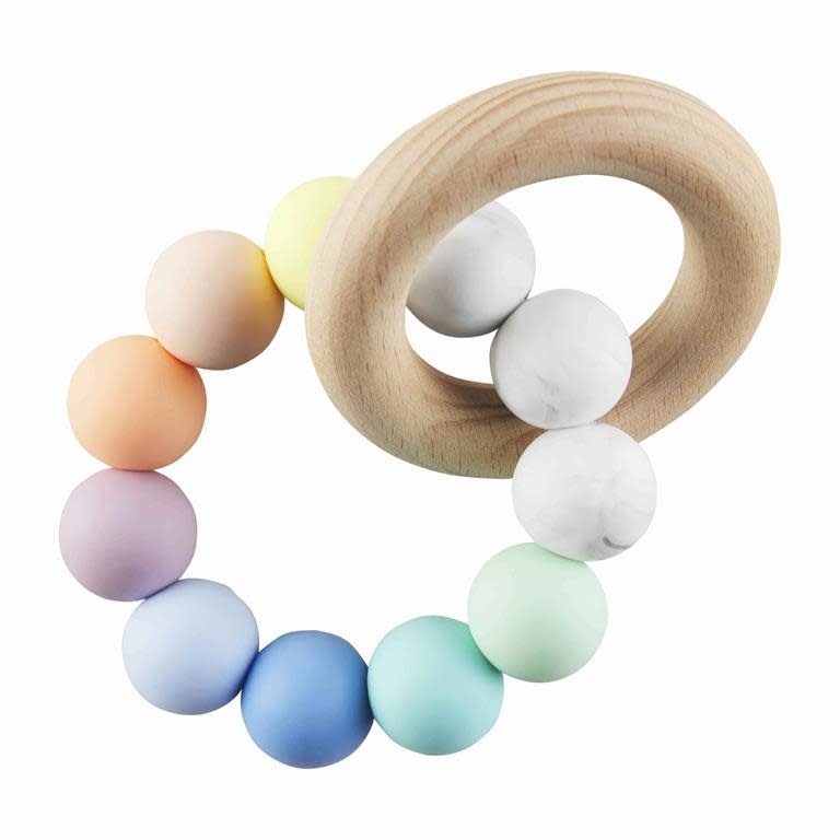 Mud Pie Silicone Wood Teether