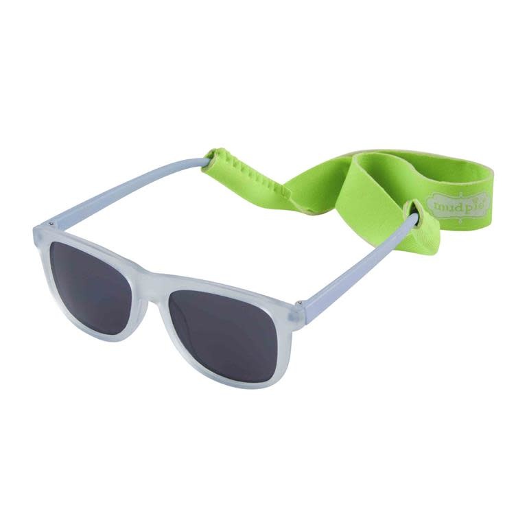 Mud Pie CLEAR BLUE SUNGLASSES