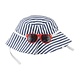 Mud Pie BLUE STRIPE HAT AND SUNGLASSES