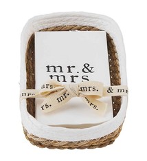 Mud Pie POWDER MR MRS NAPKIN SET