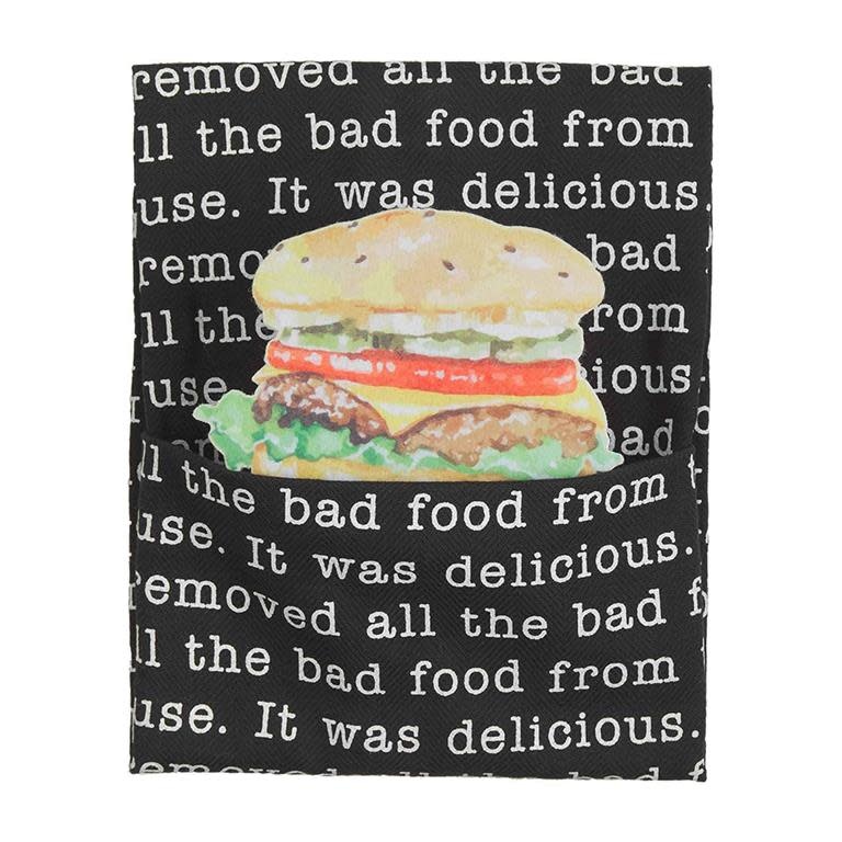 Mud Pie BURGER SPONGE TOWEL SET