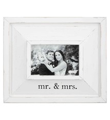 Mud Pie MR AND MRS WOOD FRAME 4 X 6