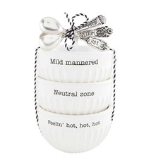 Mud Pie MILD SAUCE DIP BOWL SET