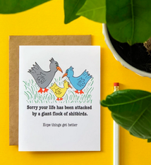 Wild Card Creations Shitbird Encouragement Card