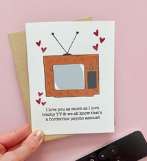 Wild Card Creations Trashy TV Love Card