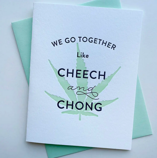 Steel Petal Press Cheech and Chong Card