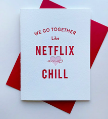 Steel Petal Press Netflix and Chill Card