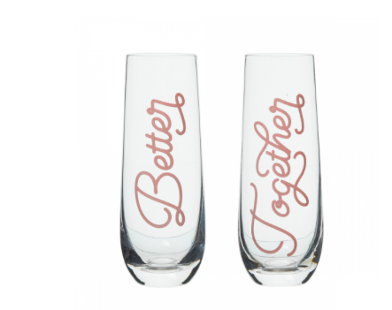 Ever Ellis Better/Together Champagne Glass Set