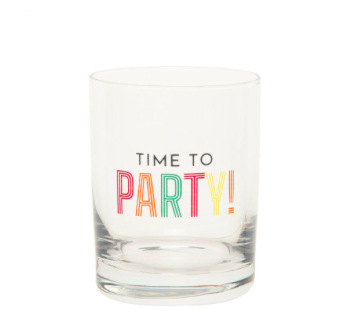 Ever Ellis Time To Party Rock Glass