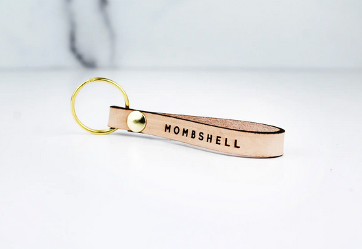 Freshwater Design Co. MOMBSHELL Leather Loop Keychain