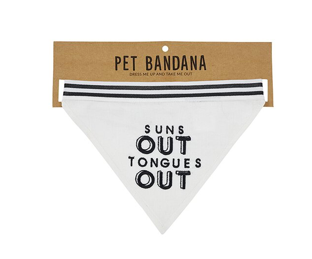 Creative Brands Suns Out Tongues Out Pet Bandana