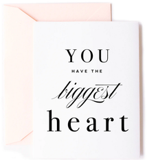 Kitty Meow Botique You have the Biggest Heart Card