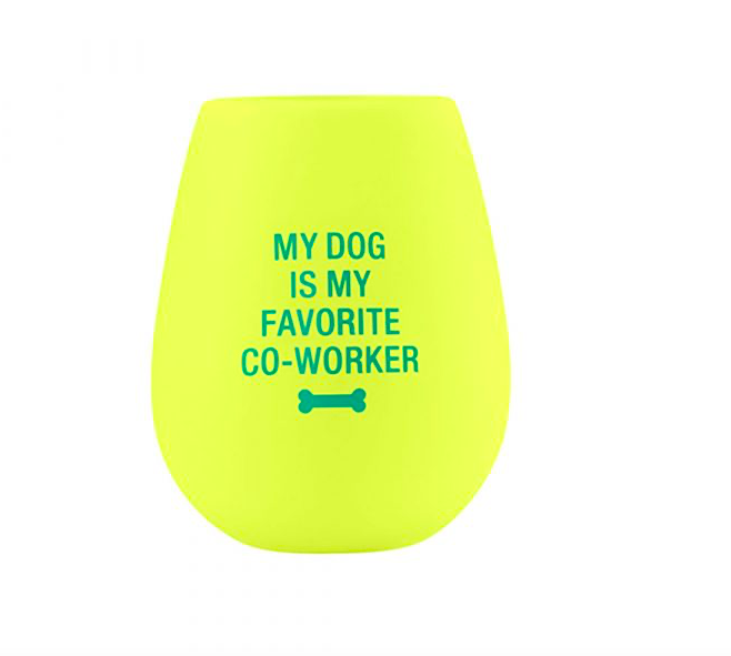 About Face Designs MY FAVORITE CO-WORKER SILICONE WINE GLASS