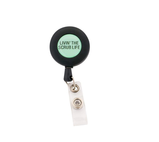 About Face Designs Livin’ The Scrub Life Badge Reel