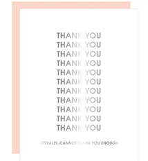 Chez Gagne Cannot Thank You Enough Card