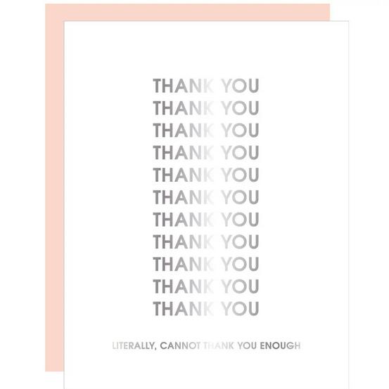 Chez Gagne Cannot Thank You Enough Card