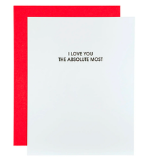 Chez Gagne I Love You The Absolute Most Card