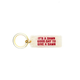 Golden Gems Give A Damn Rectangle Keytag