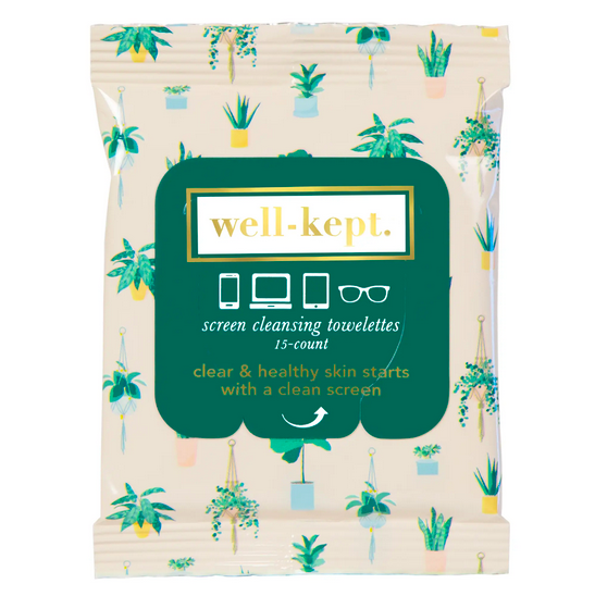 Well-Kept Plant Lady Screen Cleansing Towelettes/ Tech Wipes