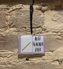 Designs by E.A.H. Best Teacher Ornament