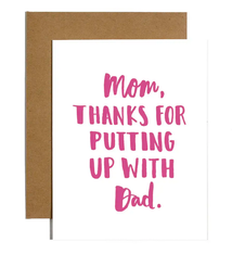 Brittany Paige Put Up with Dad Card